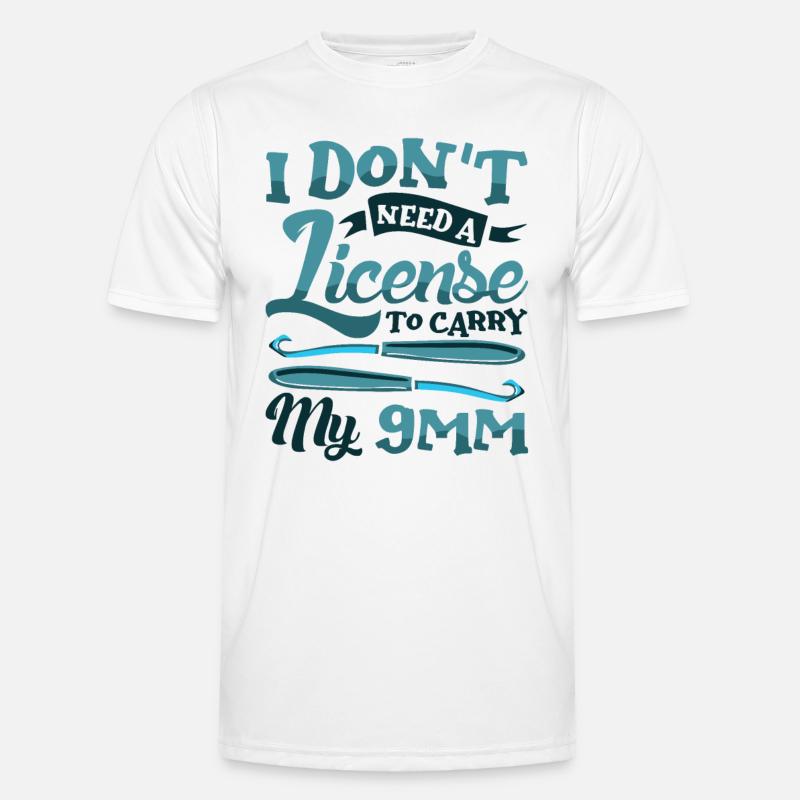 I don't give a knit - Männer Funktions-T-Shirt - Weiß