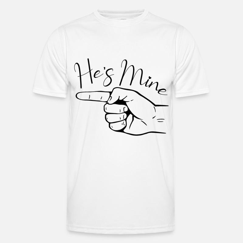 Valentine's Day His Hers Couples - Men's Functional T-Shirt - white