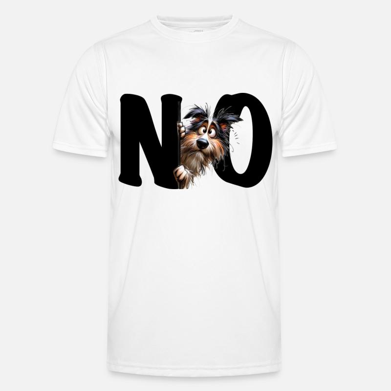 NON - Chien - Non - Non - Non - Non - Déclaration T-shirt sport Homme