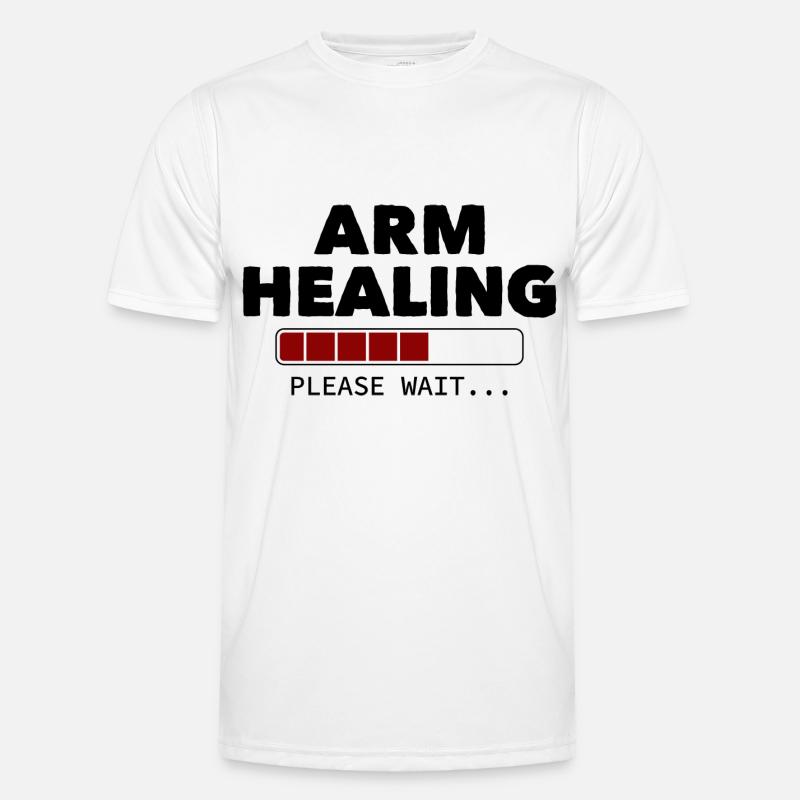Arm Healing Please Wait Männer Funktions-T-Shirt