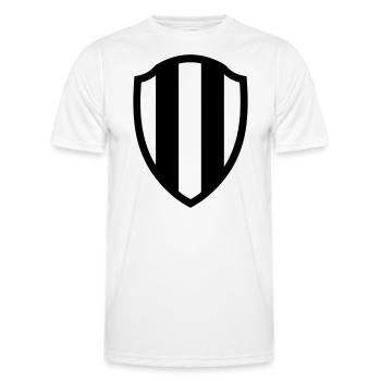shield - Men's Functional T-Shirt - white - Front - AI Model Male 178 dark (178cm)