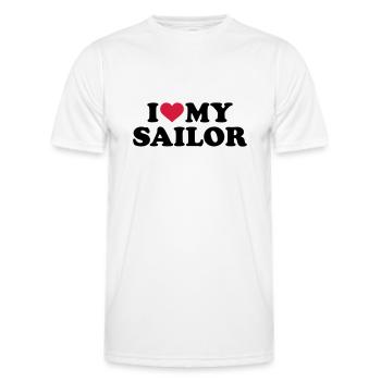 Sailor - Men's Functional T-Shirt - white - Front - AI Model Male 178 dark (178cm)