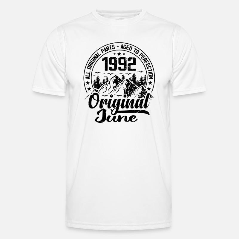 1992 Juni Original: Geschenk zum 32-jährigen Jubiläum Männer Funktions-T-Shirt