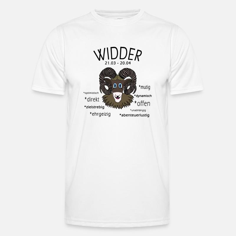 Sternzeichen Widder Männer Funktions-T-Shirt