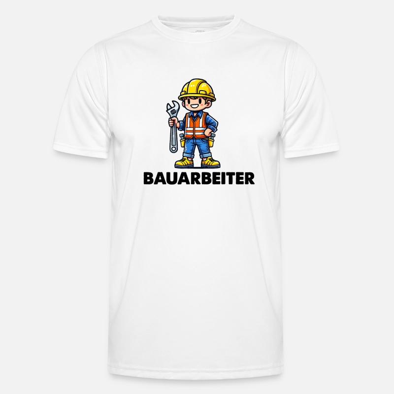 bauarbeiter Männer Funktions-T-Shirt