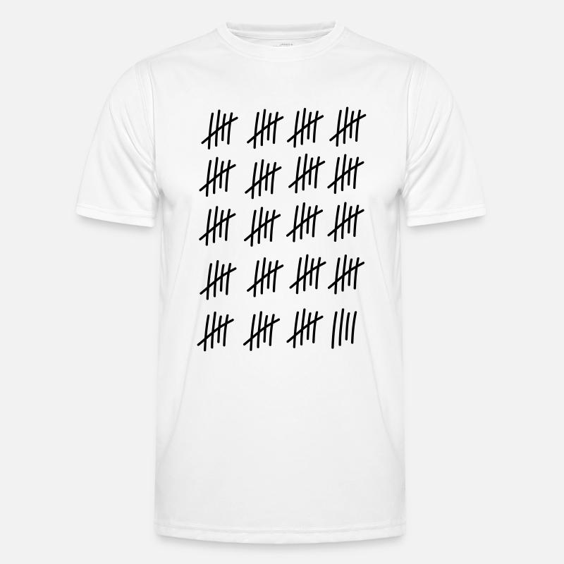 99 Striche // 99 Mal // Geburtstag // Geschenk Männer Funktions-T-Shirt