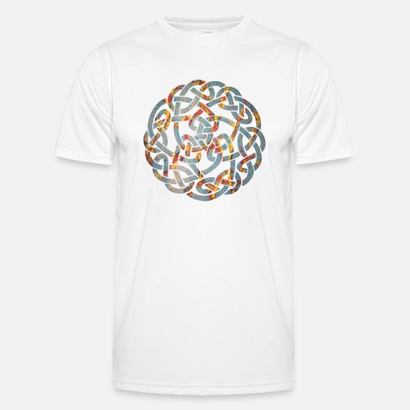 celtic knot 5 e 19 - Men's Functional T-Shirt - white