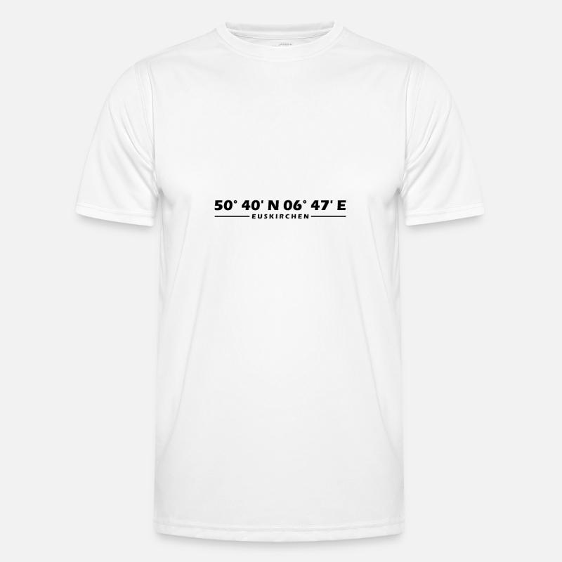 Euskirchen Coordinates - Men's Functional T-Shirt - white