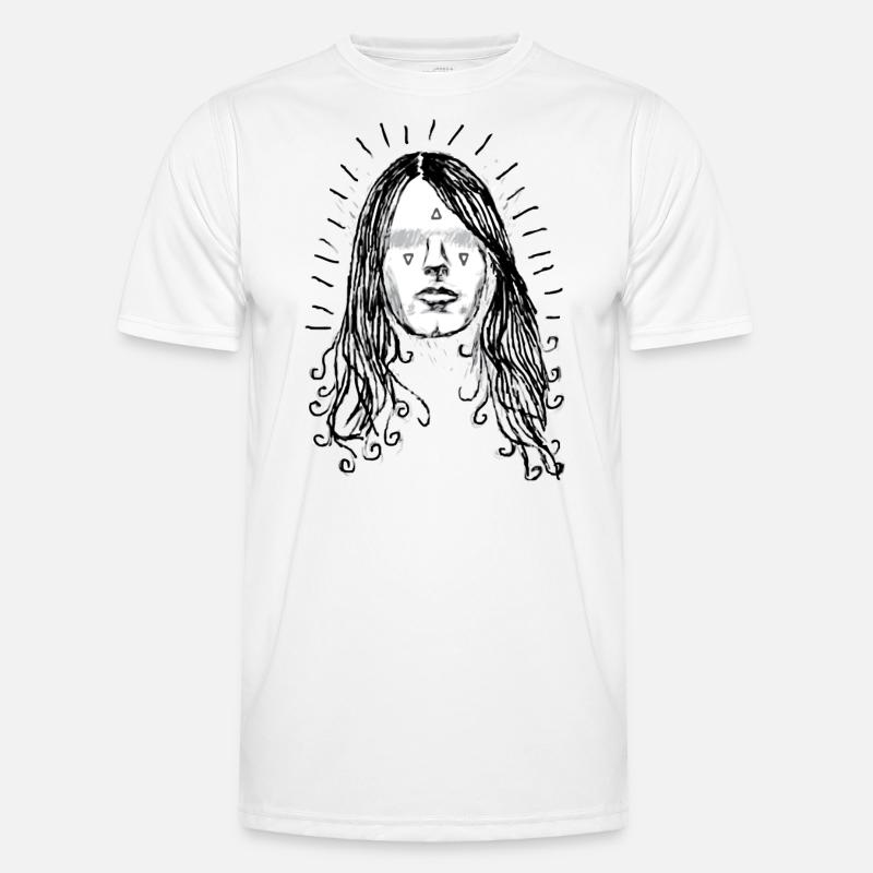 Psychedelic Rocker - Männer Funktions-T-Shirt - Weiß