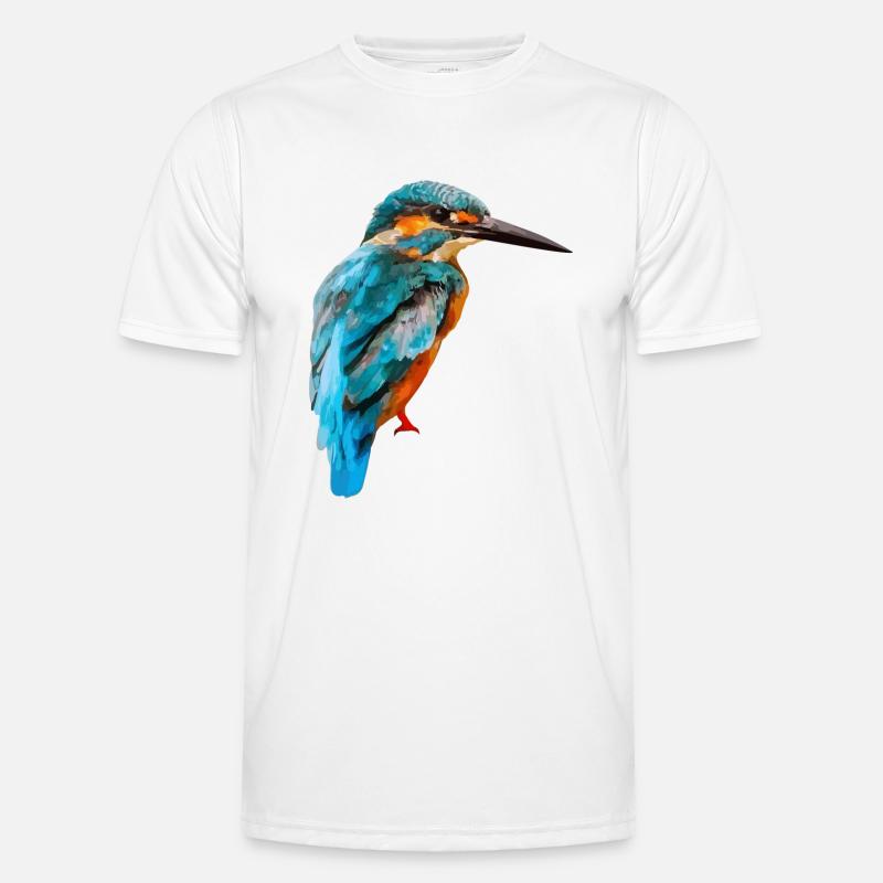 063 - Eisvogel - Männer Funktions-T-Shirt - Weiß