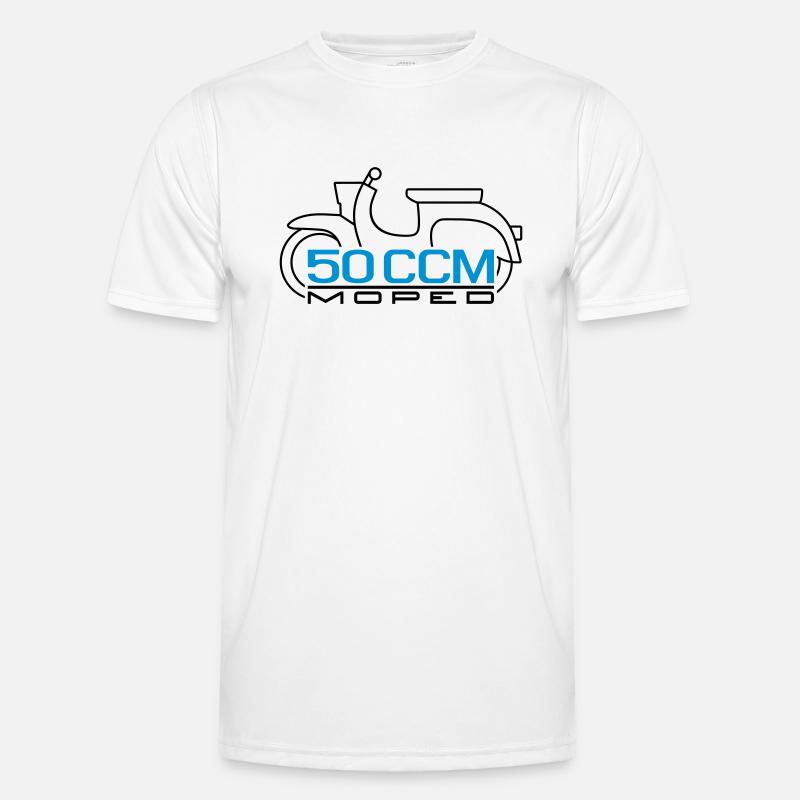 Moped Schwalbe 50 ccm Emblem v.2 Männer Funktions-T-Shirt