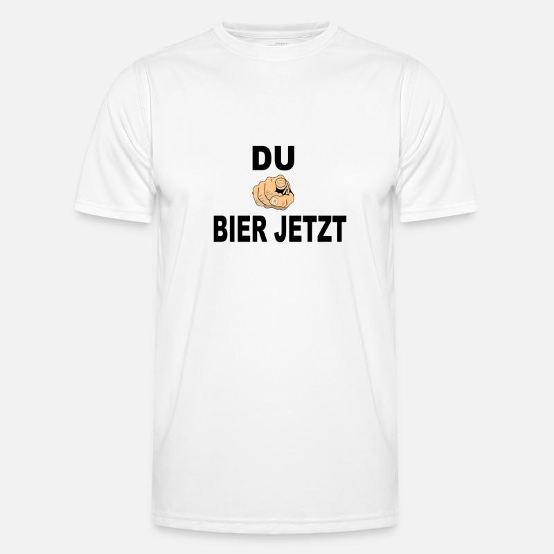 Bier jetzt Männer Funktions-T-Shirt