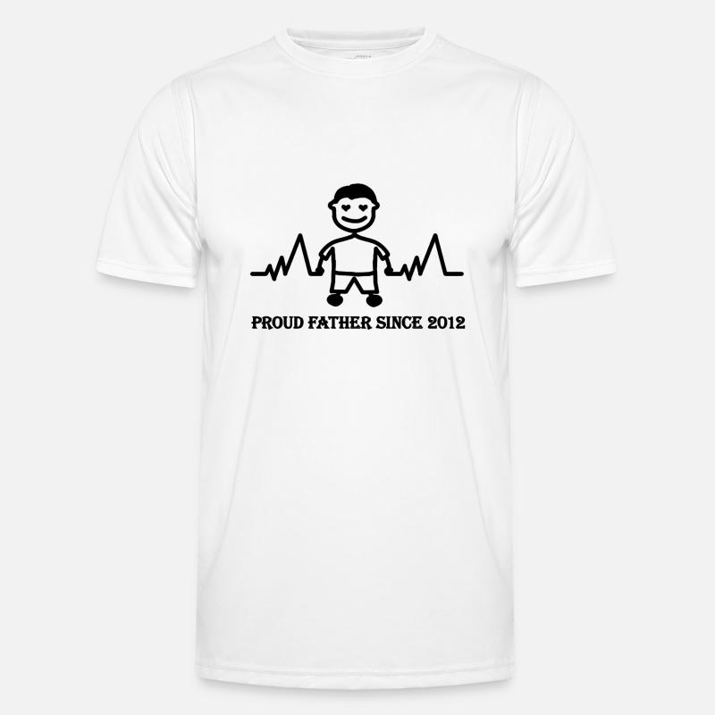 Stolzer Vater seit 2012 eines Jungen Männer Funktions-T-Shirt