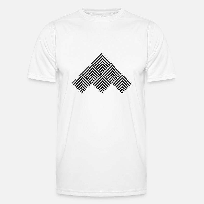 Cool pattern design - Men's Functional T-Shirt - white