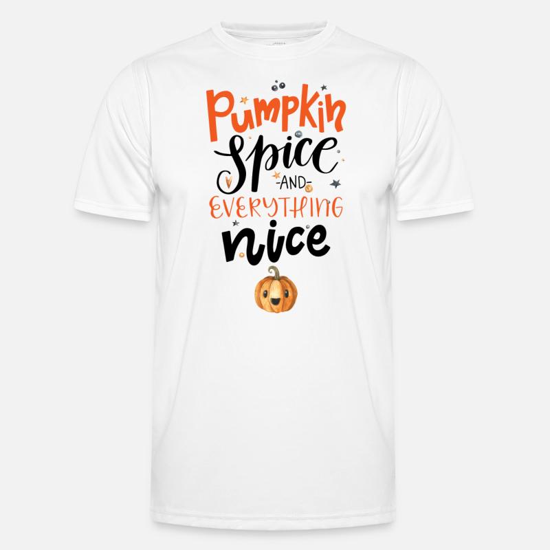 Pumpkin Spice And Everything Nice - Men's Functional T-Shirt - white