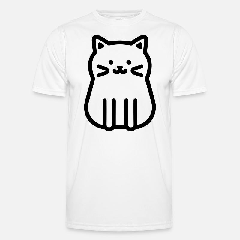 cat - Men's Functional T-Shirt - white
