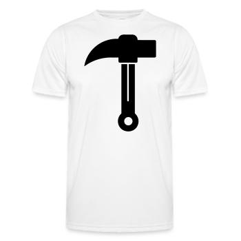 hache - T-shirt sport Homme - blanc - Devant - AI Model Male 178 dark (178cm)