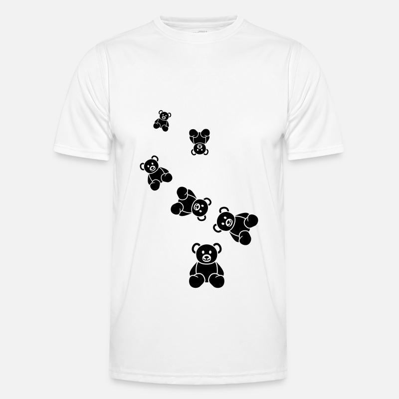 Teddy bear bear - Men's Functional T-Shirt - white
