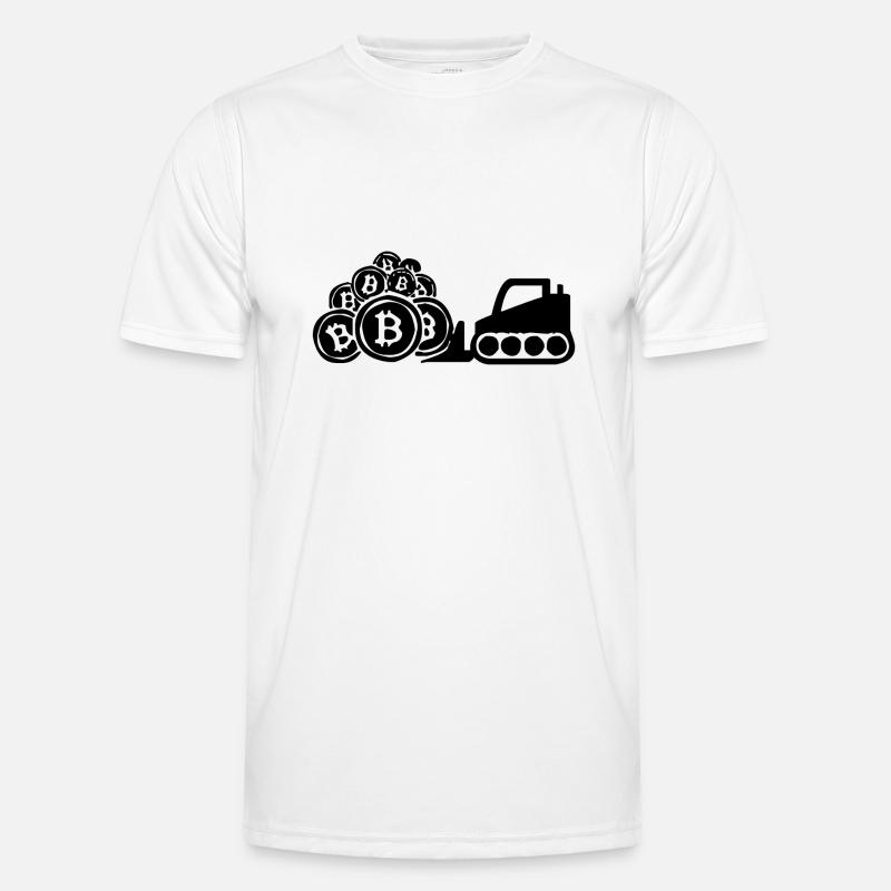 Bitcoin-Gewinn Männer Funktions-T-Shirt