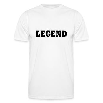Legend - Männer Funktions-T-Shirt - Weiß - Vorne - AI Model Male 178 dark (178cm)