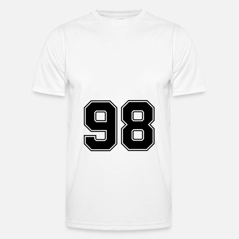 98 number jersey - Men's Functional T-Shirt - white