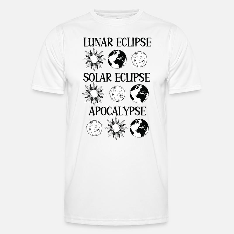 Lunar Eclipse Solar Eclipse Apocalypse - Men's Functional T-Shirt - white