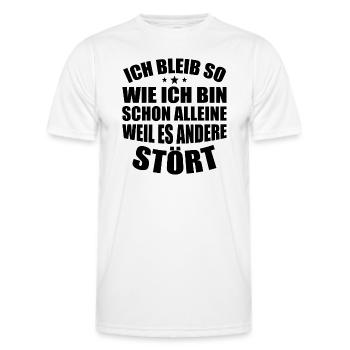 Selbstbewusster Humor - Männer Funktions-T-Shirt - Weiß - Vorne - AI Model Male 178 dark (178cm)