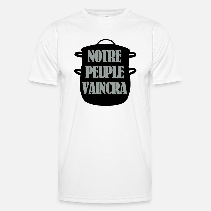 Notre peuple vaincra T-shirt sport Homme