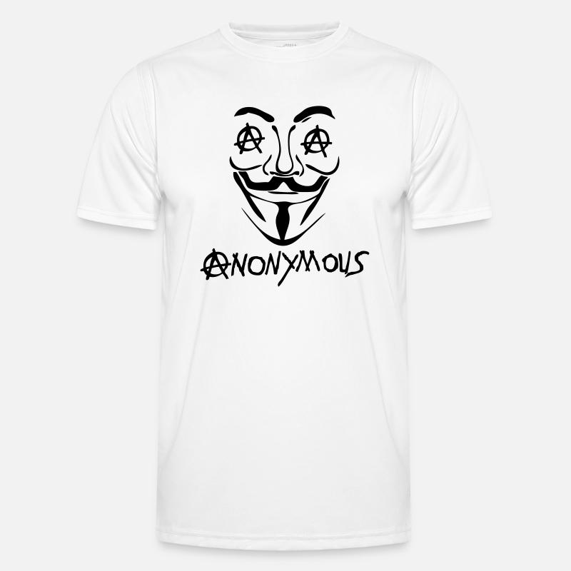 logo anarchy anonymous masque T-shirt sport Homme