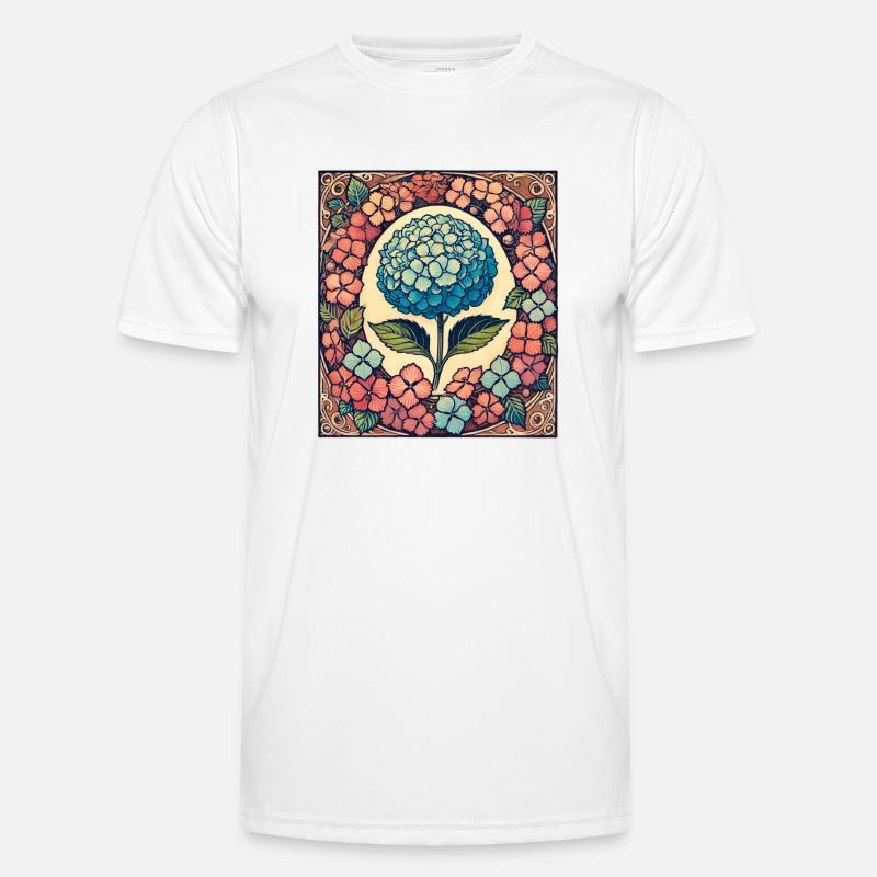 Hydrangea - Men's Functional T-Shirt - white