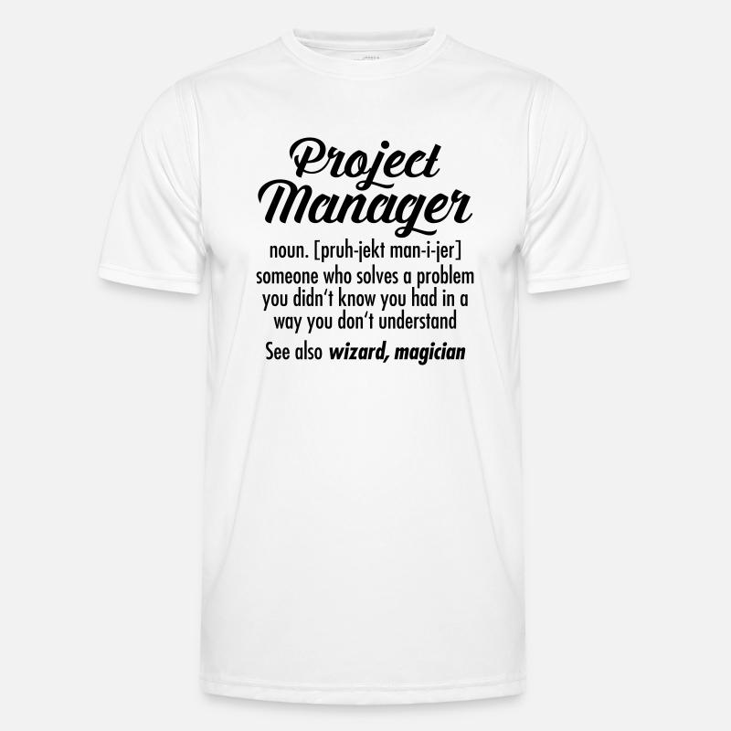 Project Manager - Definition - Men's Functional T-Shirt - white