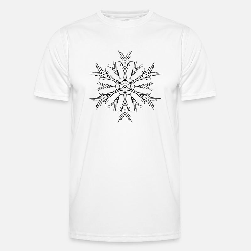 Mandala Lines Abstract Shape Pattern - Men's Functional T-Shirt - white