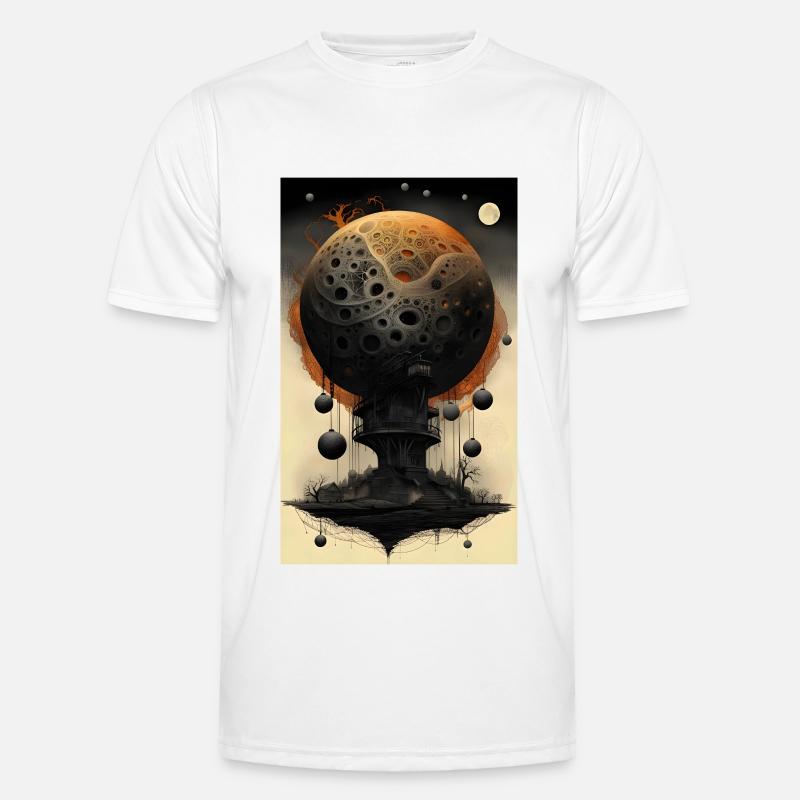 Somber sphere structure - Men's Functional T-Shirt - white
