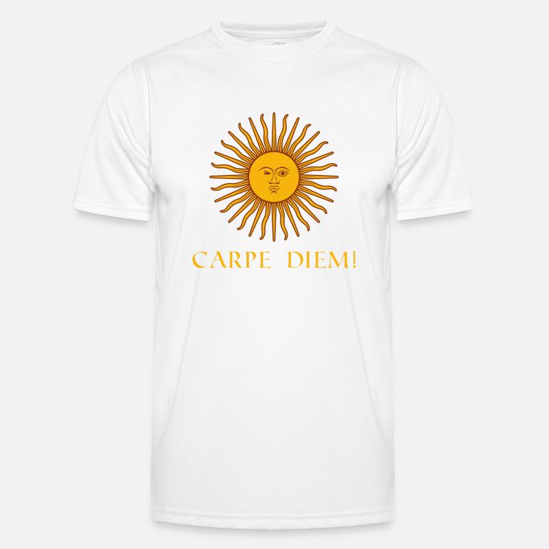 use the day latin - Men's Functional T-Shirt - white