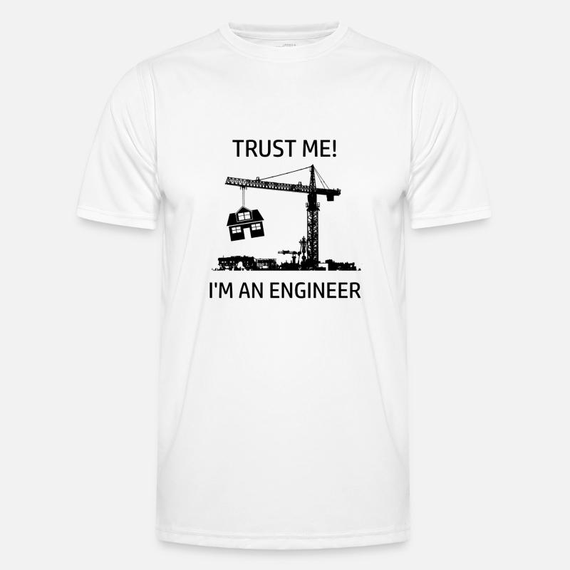 Engineer Engineer Humorous saying - Men's Functional T-Shirt - white
