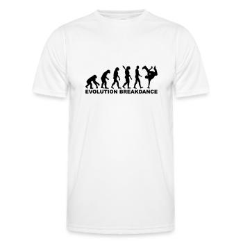 Breakdance - Männer Funktions-T-Shirt - Weiß - Vorne - AI Model Male 178 dark (178cm)