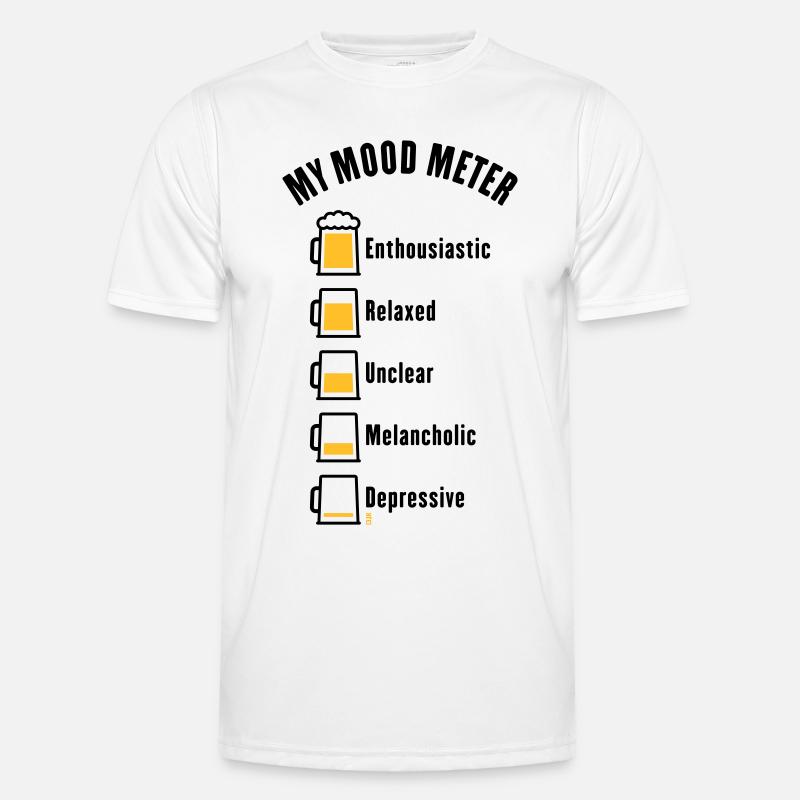 My Mood Meter (Beer Drinker / V1 / POS) Men's Functional T-Shirt