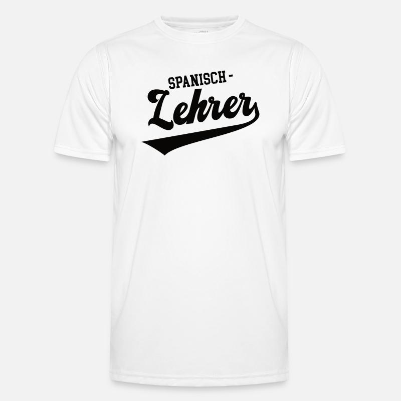 Spanisch Lehrer Schule Spanischlehrer Spanish Männer Funktions-T-Shirt