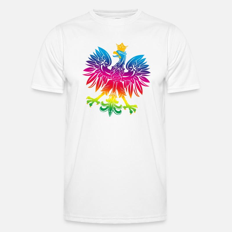 Rainbow eagle 1 - Men's Functional T-Shirt - white