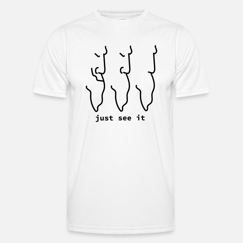 Men's profile with beard - abstract Men's Functional T-Shirt