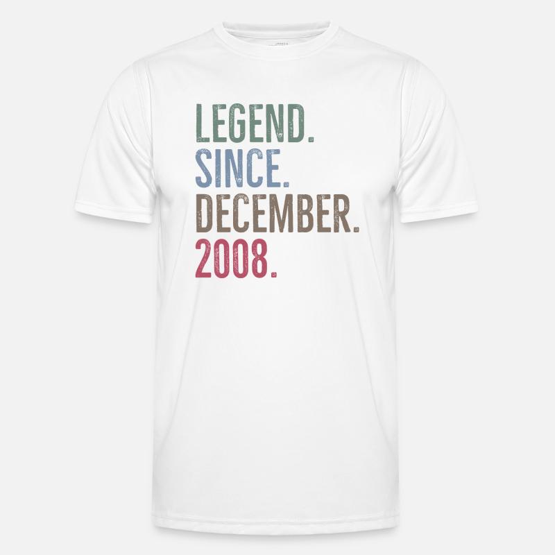 Legend Since December 2008 - Men's Functional T-Shirt - white