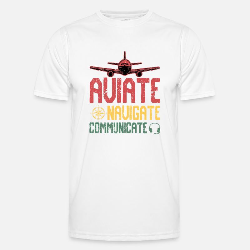 Aviate Navigate Communicate - Men's Functional T-Shirt - white