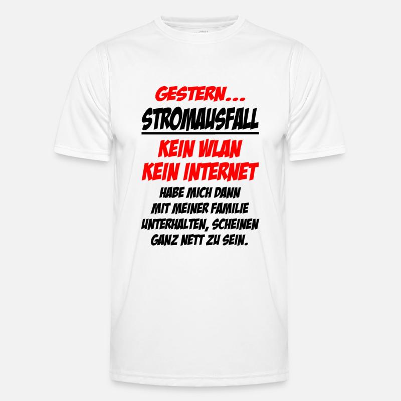 Strom Stromkosten Männer Funktions-T-Shirt