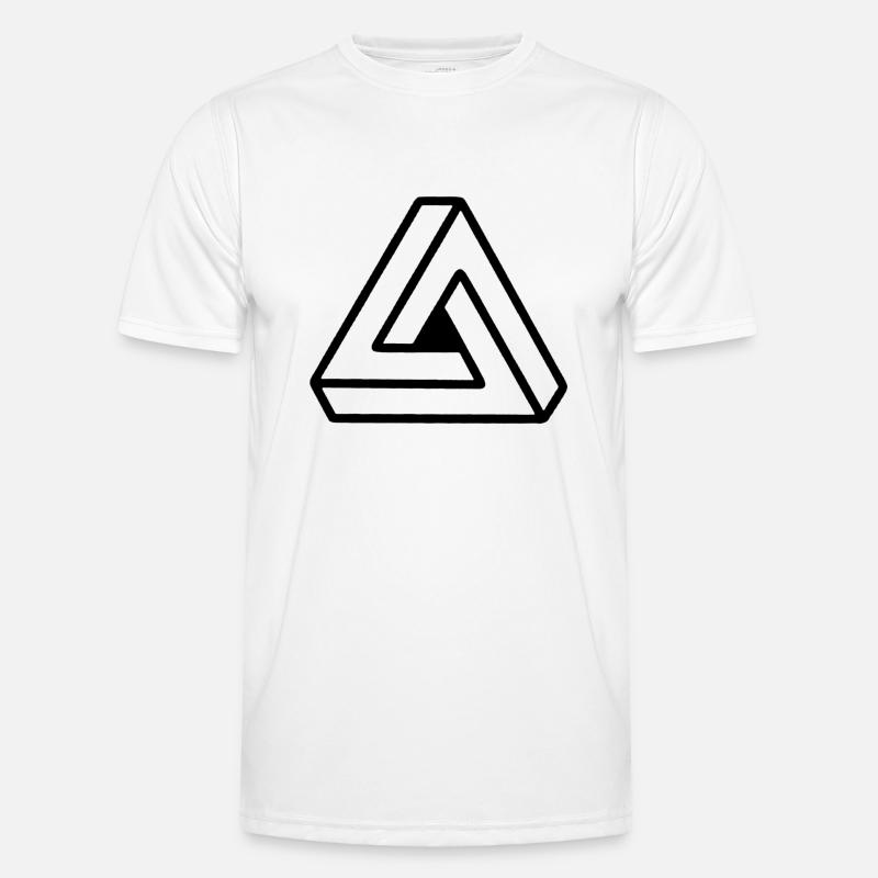Penrose triangle - Impossible Triangle T-shirt sport Homme