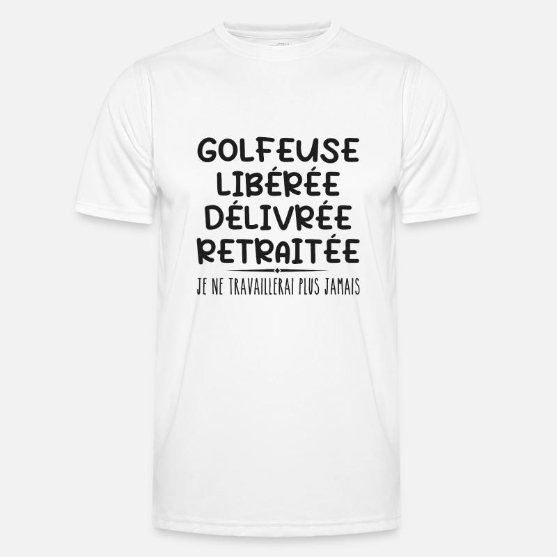 Golfer feiert Ruhestand mit Humor Geschenk Männer Funktions-T-Shirt