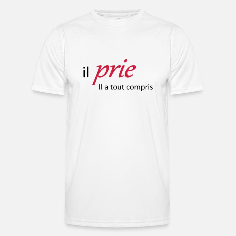 Il prie il à tout compris T-shirt sport Homme