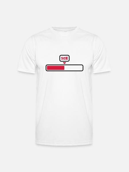 50 % - T-shirt sport Homme - blanc