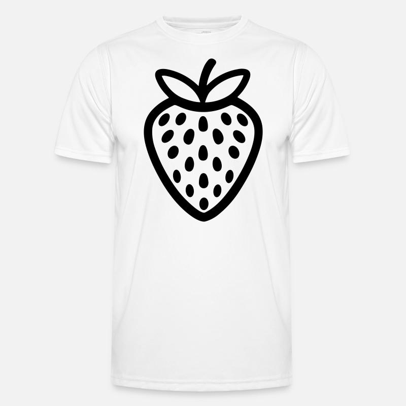 Erdbeere Männer Funktions-T-Shirt