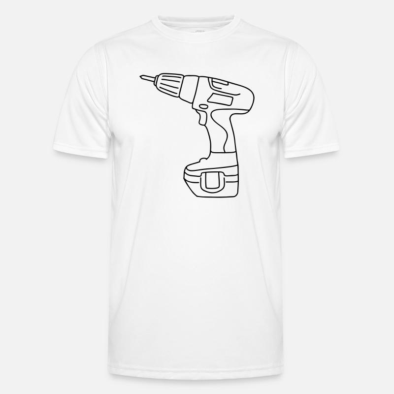 Tournevis perceuse sans fil T-shirt sport Homme