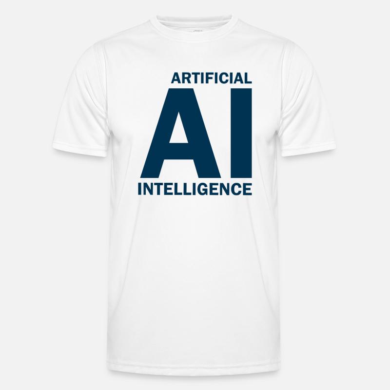 Artificial Intelligence - Künstliche Intelligenz - Männer Funktions-T-Shirt - Weiß
